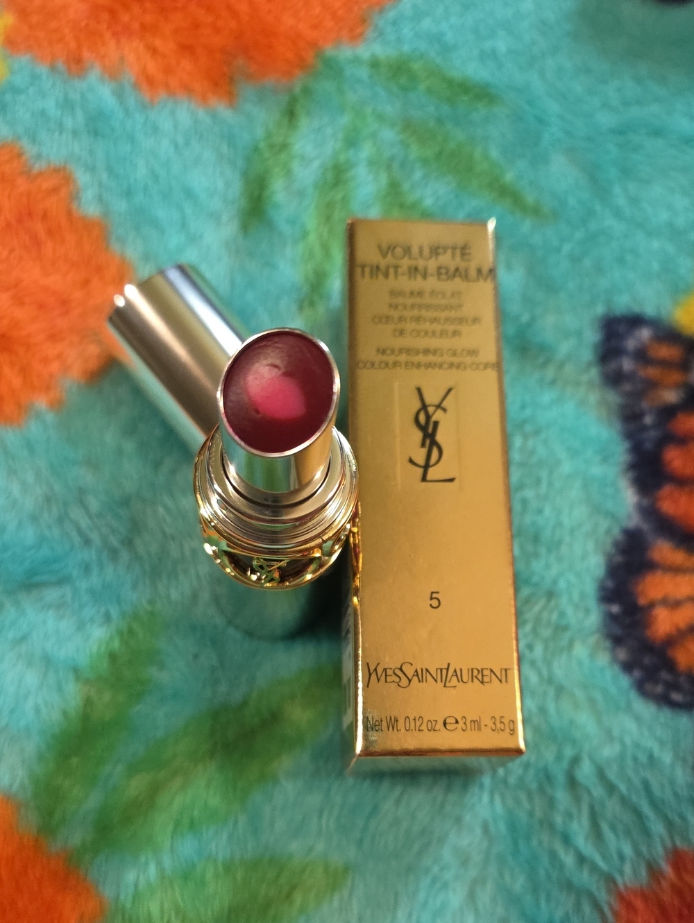 Yves Saint Laurent YSL Volupté Tint-in-Balm 5 Dare Me Plum NIB
